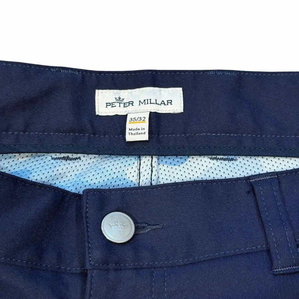 Peter Millar eb66 Performance Five Pocket Pants 35x32 Navy Blue